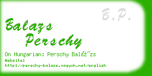 balazs perschy business card